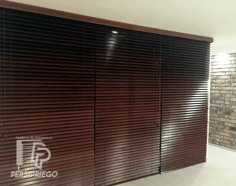 Persianas Horizontales de Aluminio o Madera